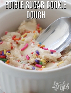 Dessert - Edible cookie dough recipe no chocolate chips